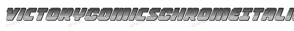 VictoryComicsChromeItalic-7JVR字体转换