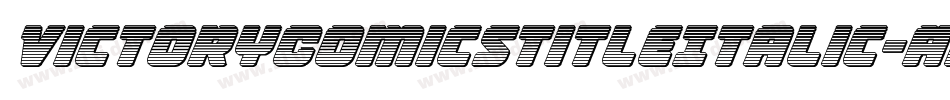 VictoryComicsTitleItalic-ArVL字体转换