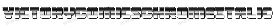 VictoryComicsChromeItalic-7JVR字体转换