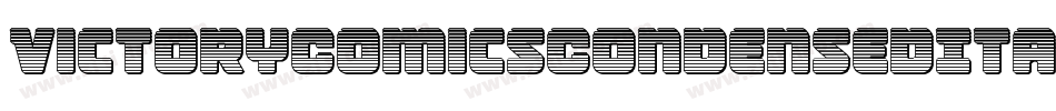 VictoryComicsCondensedItal-dRYE字体转换