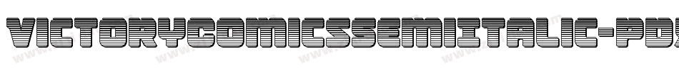 VictoryComicsSemiItalic-pdXK字体转换