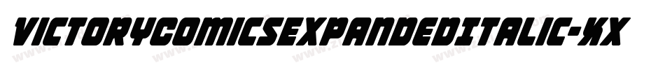 VictoryComicsExpandedItalic-Xxpj字体转换