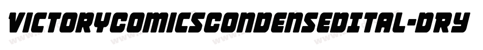 VictoryComicsCondensedItal-dRYE字体转换
