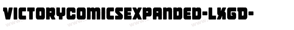 VictoryComicsExpanded-LXgD字体转换