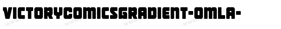 VictoryComicsGradient-omLa字体转换