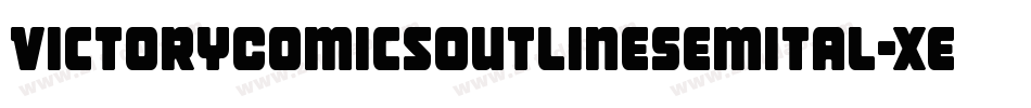 VictoryComicsOutlineSemital-xeEK字体转换