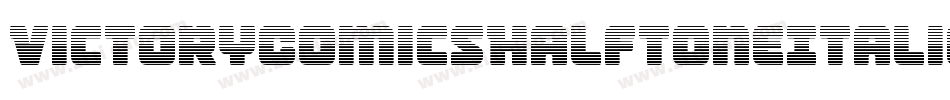VictoryComicsHalftoneItalic-eBr6字体转换