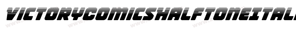 VictoryComicsHalftoneItalic-eBr6字体转换