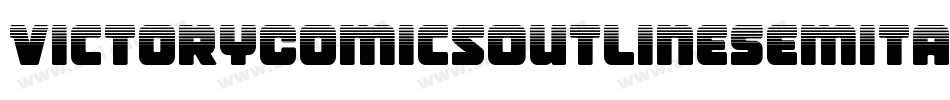 VictoryComicsOutlineSemital-xeEK字体转换