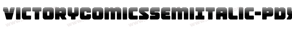 VictoryComicsSemiItalic-pdXK字体转换