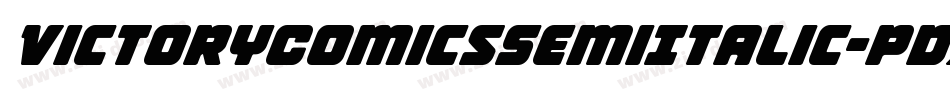 VictoryComicsSemiItalic-pdXK字体转换