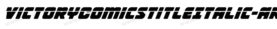 VictoryComicsTitleItalic-ArVL字体转换