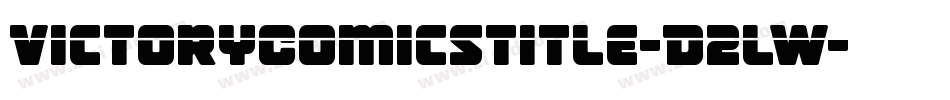 VictoryComicsTitle-D2lW字体转换