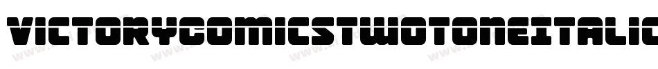 VictoryComicsTwoToneItalic-VZXz字体转换