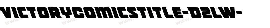 VictoryComicsTitle-D2lW字体转换