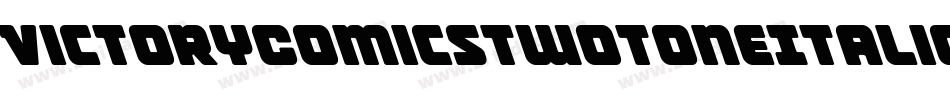 VictoryComicsTwoToneItalic-VZXz字体转换