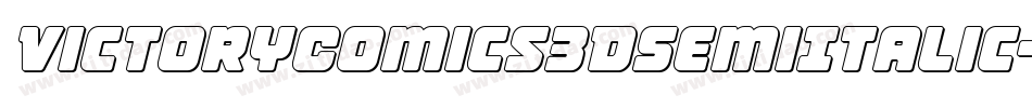VictoryComics3DSemiItalic-v9W7字体转换 VictoryComics3DSemiItalic-v9W7字体转换