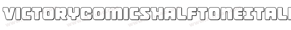 VictoryComicsHalftoneItalic-eBr6字体转换