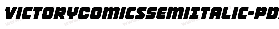 VictoryComicsSemiItalic-pdXK字体转换