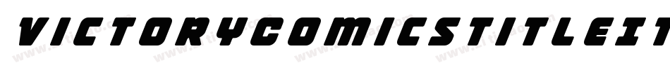 VictoryComicsTitleItalic-ArVL字体转换