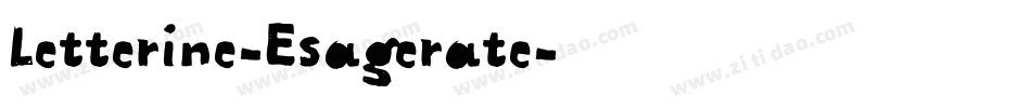Letterine-Esagerate字体转换