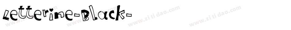 Letterine-Black字体转换