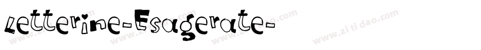 Letterine-Esagerate字体转换