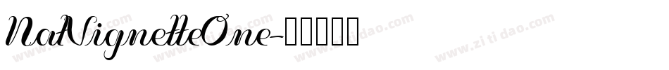 NatVignetteOne字体转换