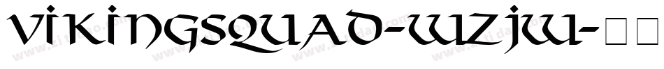 VikingSquad-wzjw字体转换