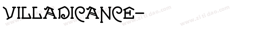 VILLADICANCE字体转换