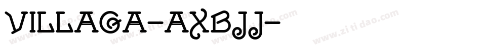 Villaga-axBjJ字体转换