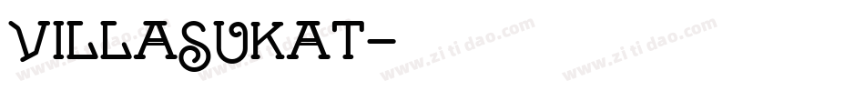 Villasukat字体转换