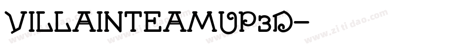 villainteamup3d字体转换