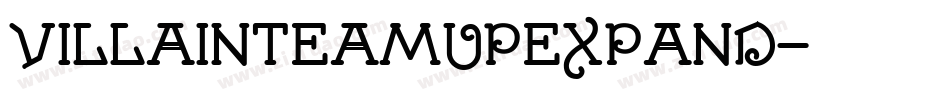 villainteamupexpand字体转换