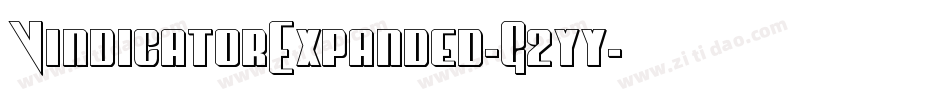 VindicatorExpanded-G2yy字体转换