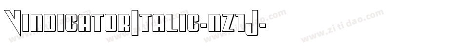 VindicatorItalic-nz1J字体转换