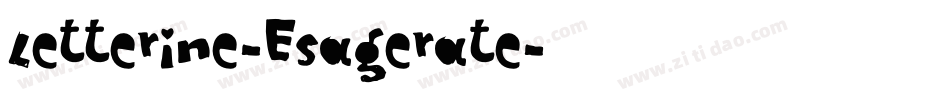 Letterine-Esagerate字体转换