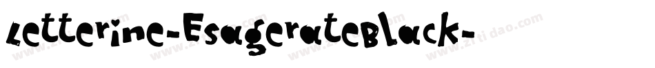 Letterine-EsagerateBlack字体转换