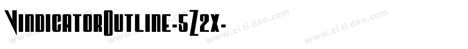 VindicatorOutline-5Z2x字体转换