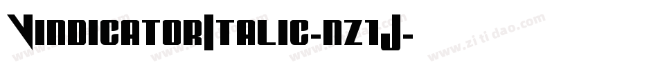 VindicatorItalic-nz1J字体转换