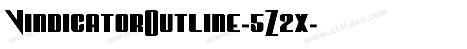 VindicatorOutline-5Z2x字体转换
