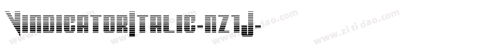 VindicatorItalic-nz1J字体转换