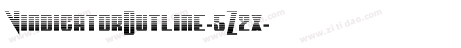 VindicatorOutline-5Z2x字体转换
