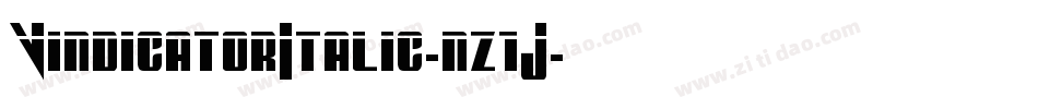 VindicatorItalic-nz1J字体转换