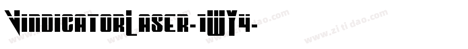 VindicatorLaser-1WY4字体转换