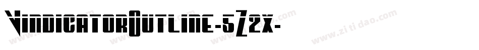 VindicatorOutline-5Z2x字体转换