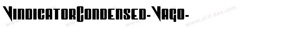 VindicatorCondensed-Vag0字体转换