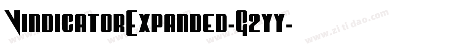 VindicatorExpanded-G2yy字体转换