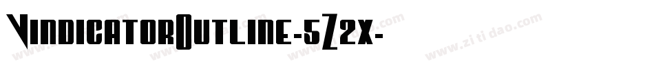 VindicatorOutline-5Z2x字体转换