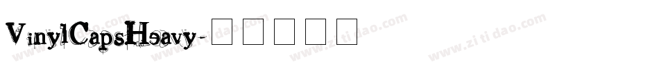 VinylCapsHeavy字体转换